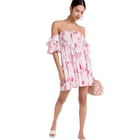 MISA LOS ANGELES Dina Floral Mini Dress Small - Picture 3 of 4